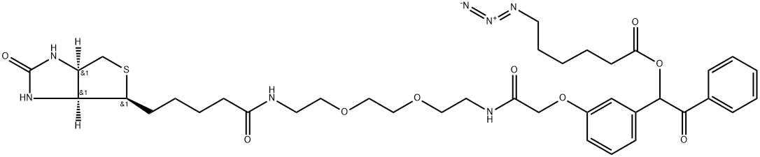 UV Cleavable Biotin-PEG2-Azide Structure
