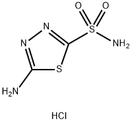 5-Amino-1,3,4-thiadiazole-2-sulfonamide Hydrochloride Salt Structure