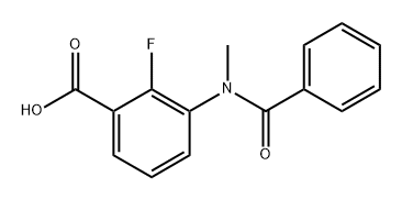 3-?(benzoylmethylamino)?-?2-?fluoro- Benzoic acid, 1207726-86-0, 结构式