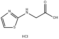 噻唑-2-基甘氨酸盐酸盐 结构式