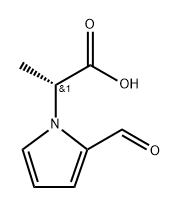 (R)-2-(2-甲酰基-1H-吡咯烷-1-基)丙酸, 1212296-32-6, 结构式