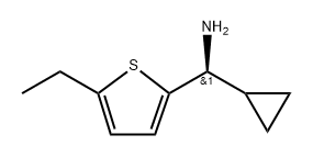 (S)-alpha-cyclopropyl-5-ethyl-2-thiophenemethanamine, 1212863-08-5, 结构式