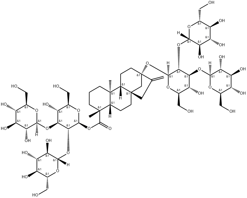 レバウジオシドM 化学構造式