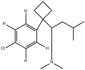 Sibutramine hydrochloride salt Structure