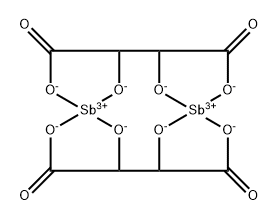 Butanedioic acid, 2,3-dihydroxy-, antimony complex, [S-(R*,R*)]- 结构式