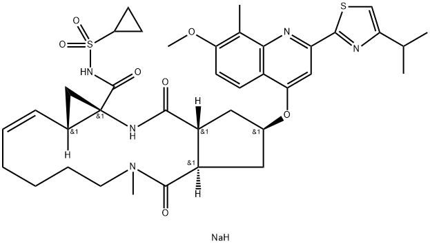 Simeprevir sodium Structure