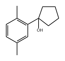 1-(2.5-二甲基苯基)环戊醇 结构式
