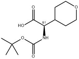 n-boc-d-4'-tetrahydropyranylglycine Struktur