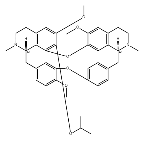7-O-isopropyl fangchinoline Struktur