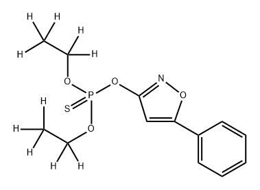 Isoxathion-d10, 1259188-31-2, 结构式