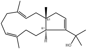 (3aR,5E,9E,12aS)-α,α,3a,6,10-ペンタメチル-3,3a,4,7,8,11,12,12a-オクタヒドロシクロペンタシクロウンデセン-1-メタノール 化学構造式
