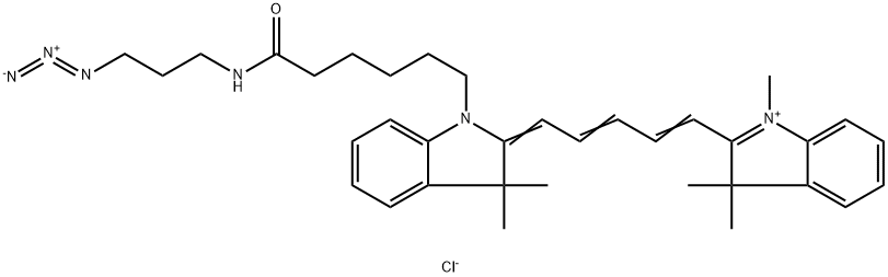 Cy5-叠氮, 1267539-32-1, 结构式