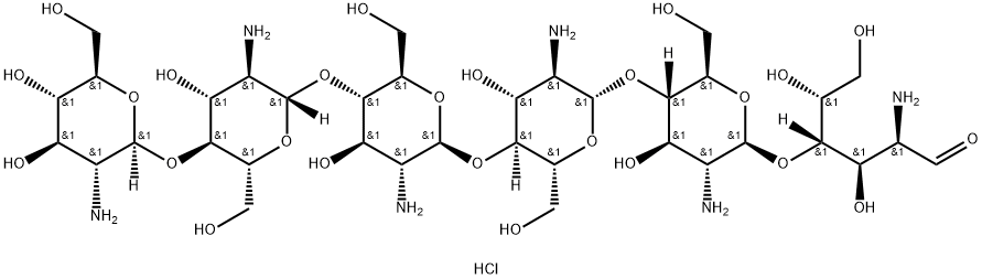Chitohexaose Hexahydrochloride Structure