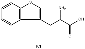 Benzo[b]thiophene-3-propanoic acid, α-amino-, hydrochloride (1:1) Struktur