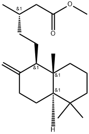 (5β,9α,10α)-ラブダ-8(17)-エン-15-酸メチル 化学構造式