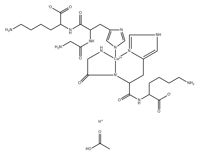 醋肽铜, 130120-57-9, 结构式