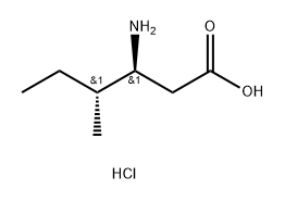 D-beta-homoisoleucine-HCl Structure