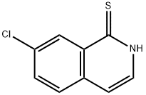 1-巯基-7-氯异喹啉, 130874-99-6, 结构式