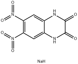 SODIUM 6;7-DINITROQUINOXALINE-2;3-BIS(OLATE);6;7-DINITROQUINOXALINE-2;3-DIONE DISODIUM SALT, 1312992-24-7, 结构式