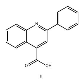2-フェニル-4-キノリンカルボン酸·よう化水素酸塩 化学構造式