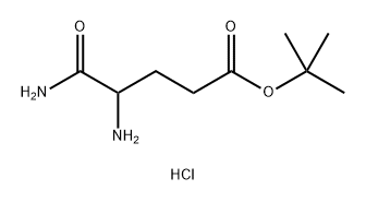 tert-butyl 4-amino-4-carbamoylbutanoate hydrochloride Struktur