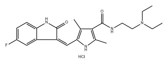 (Z)-N-(2-(diethylamino)ethyl)-5-((5-fluoro-2-oxoindolin-3-ylidene)methyl)-2,4-dimethyl-1H-pyrrole-3-carboxamide hydrochloride