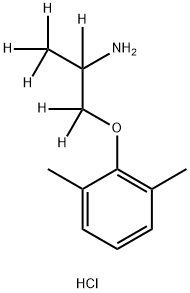 メキシレチン-D6塩酸塩 化学構造式