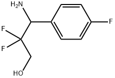3-amino-2,2-difluoro-3-(4-fluorophenyl)propan-1-ol Struktur