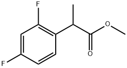 Benzeneacetic acid, 2,4-difluoro-α-methyl-, methyl ester 结构式