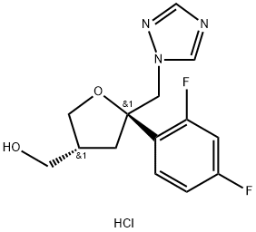 D-threo-Pentitol, 2,5-anhydro-1,3,4-trideoxy-2-C-(2,4-difluorophenyl)-4-(hydroxymethyl)-1-(1H-1,2,4-triazol-1-yl)-, hydrochloride (1:1)