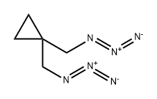 Cyclopropane, 1,1-bis(azidomethyl)- Structure