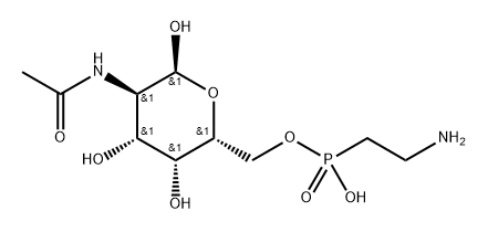 N-acetylgalactosamine 6-O-2-aminoethylphosphonate Structure