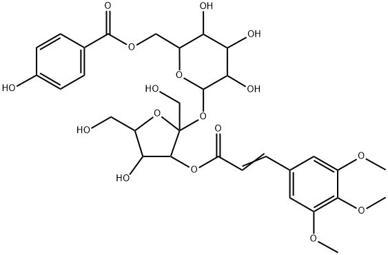 细叶远志苷 A, 139726-35-5, 结构式