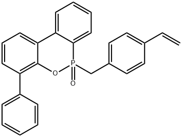 6H-Dibenz[c,e][1,2]oxaphosphorin, 6-[(4-ethenylphenyl)methyl]-4-phenyl-6-oxide Structure