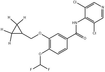 Roflumilast-d4 Structure