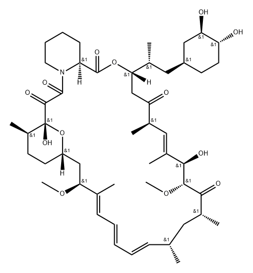 Rapamycin, 41-O-demethyl- Structure