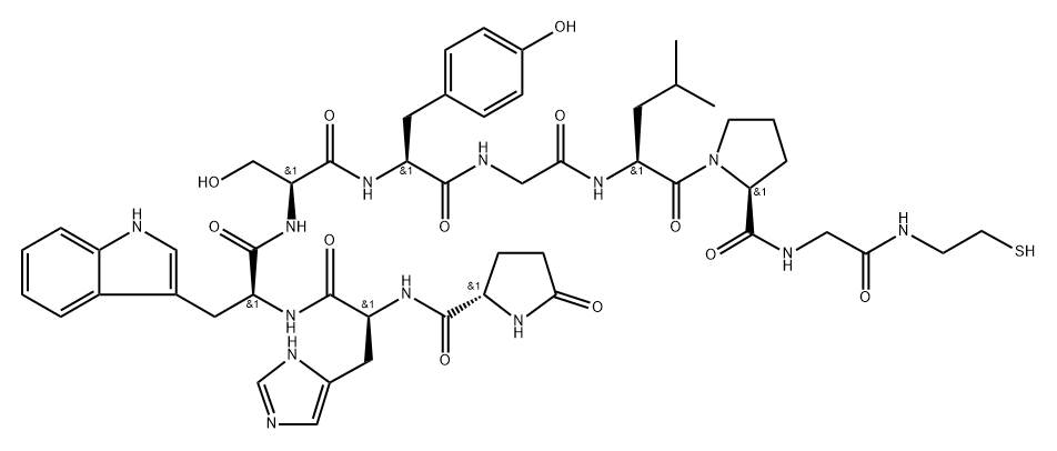LHRH cysteamide, des-Arg- Structure