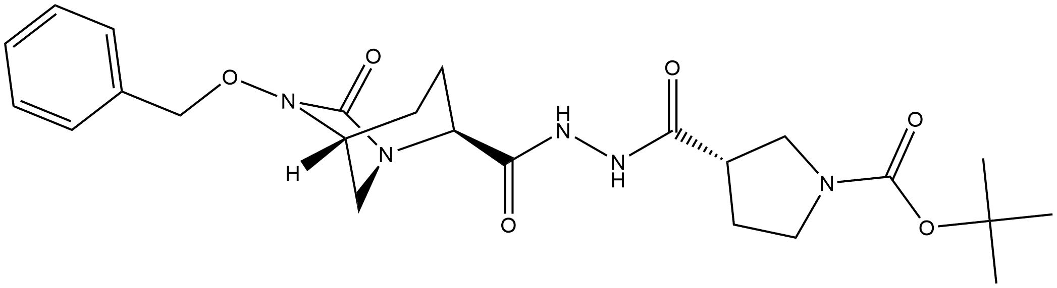 tert-butyl (3S)-3-(2-((2S,5R)-6-(benzyloxy)-7-oxo-  1,6-diazabicyclo[3.2.1] octane-2-carbonyl) hydrazine-1-carbonyl)pyrrolidine-1-carboxylate