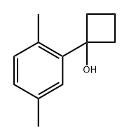 1-(2.5-二甲基苯基)环丁醇 结构式