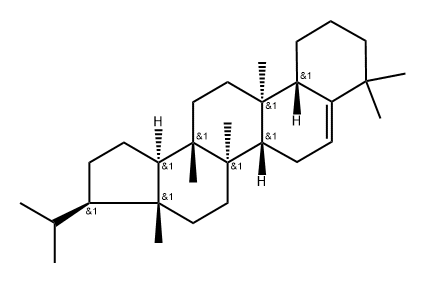 D:B-Friedo-B':A'-neogammacer-5-ene 结构式
