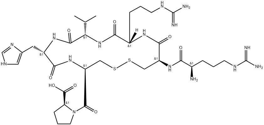 ANTISTASIN-RELATED PEPTIDE, 161561-46-2, 结构式
