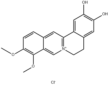 Demethyleneberberine Chloride Structure