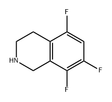 5,7,8-三氟-1,2,3,4-四氢异喹啉 结构式