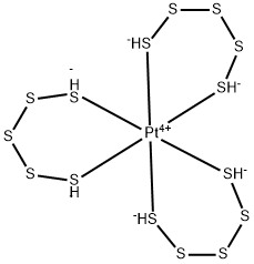 AMMONIUM TRIS(PENTASULFIDO)PLATINATE(IV& 结构式