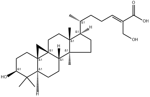27-HydroxyMangiferolic acid Structure