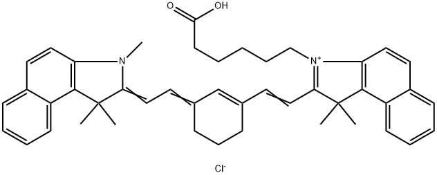 1H-Benz[e]indolium, 3-(5-carboxypentyl)-2-[2-[3-[2-(1,3-dihydro-1,1,3-trimethyl-2H-benz[e]indol-2-ylidene)ethylidene]-1-cyclohexen-1-yl]ethenyl]-1,1-dimethyl-, chloride (1:1)