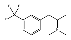 N,N,α-Trimethyl-m-(trifluoromethyl)benzeneethanamine 结构式