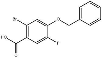 4-(苄氧基)-2-溴-5-氟苯甲酸 结构式
