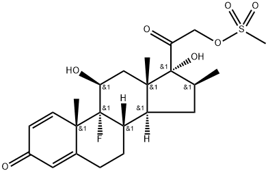 betamethasone 21-mesylate 结构式