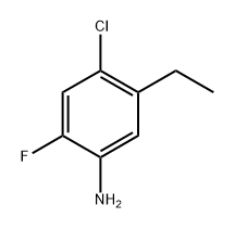 4-氯-5-乙基-2-氟苯胺 结构式